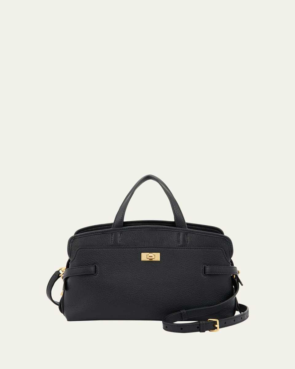 Wilson Small Calf Leather Top-Handle Bag